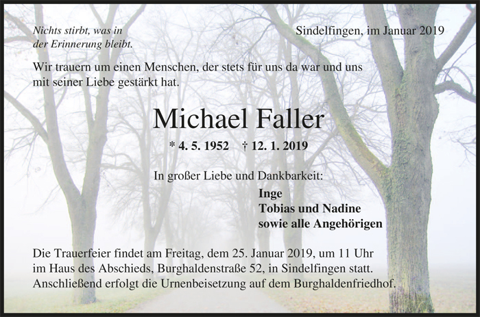 Michael Faller - Gemeinsam Gedenken