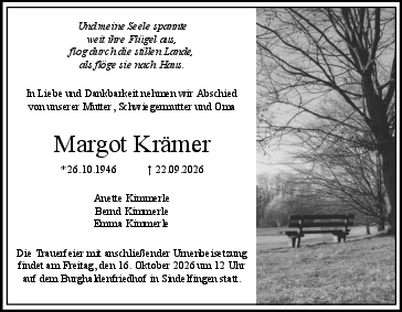 Margot  Krämer