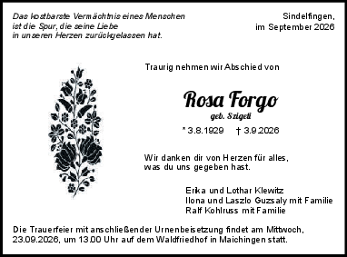Rosa Forgo