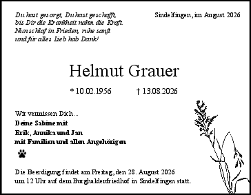 Helmut  Grauer