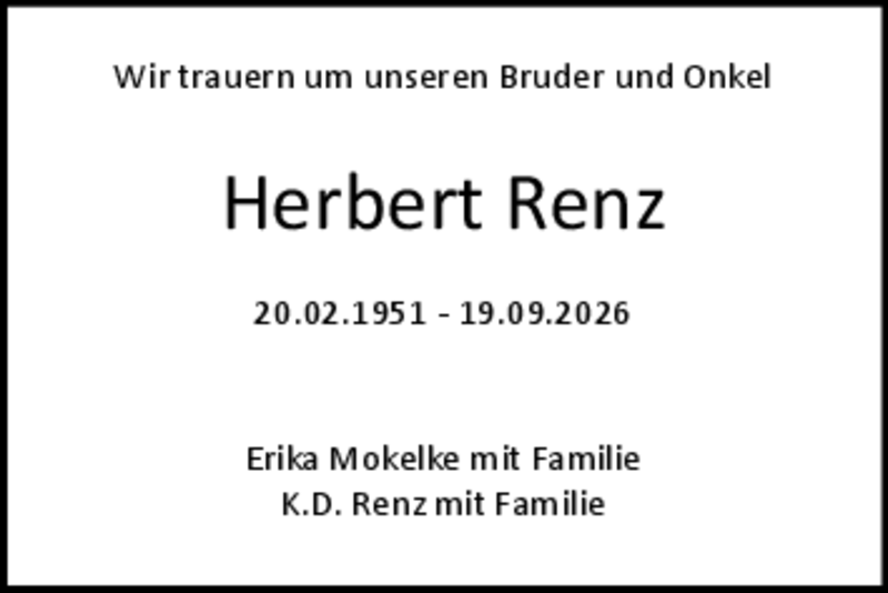 Traueranzeige