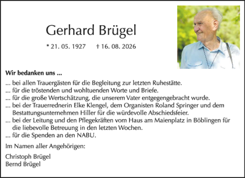 Traueranzeige