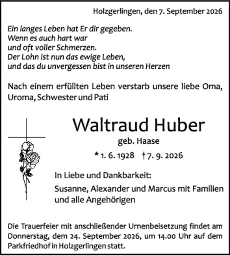 Traueranzeige