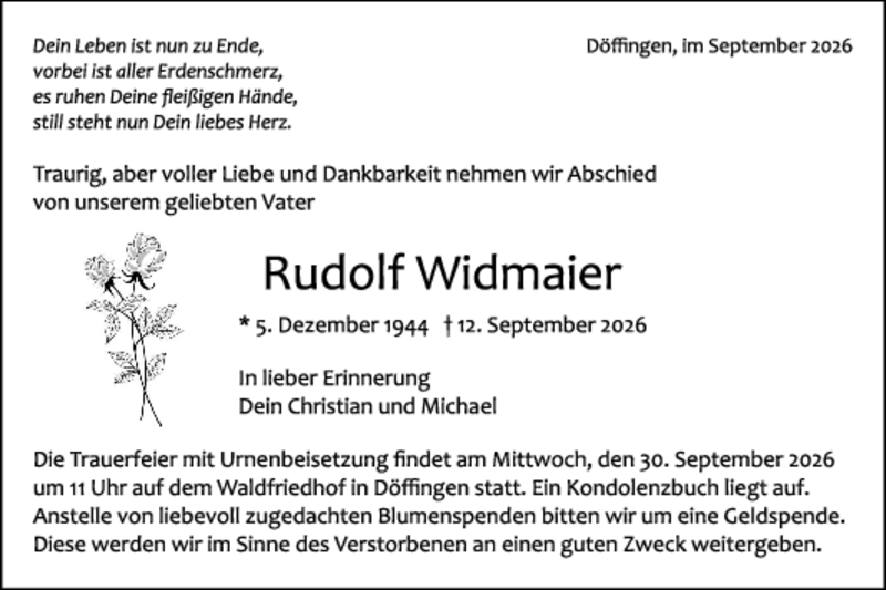 Traueranzeige