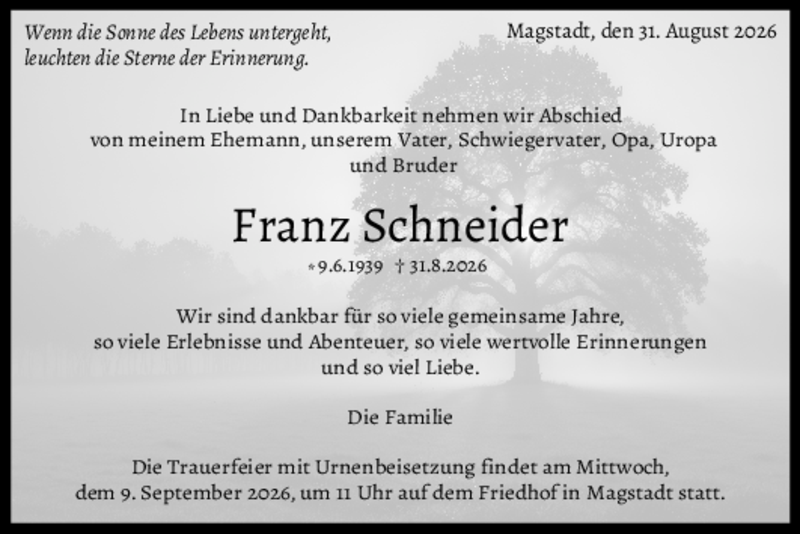 Traueranzeige