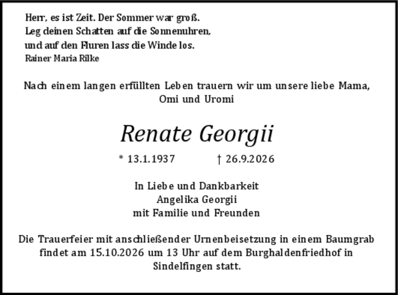 Traueranzeige