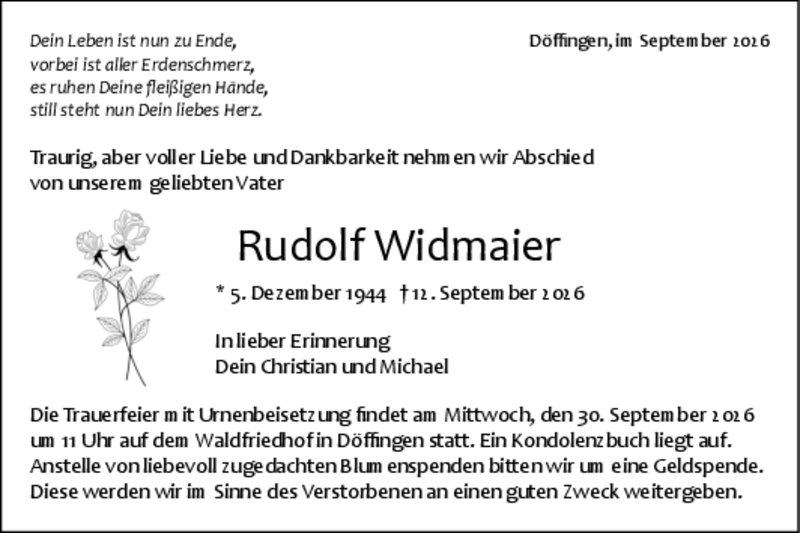 Traueranzeige