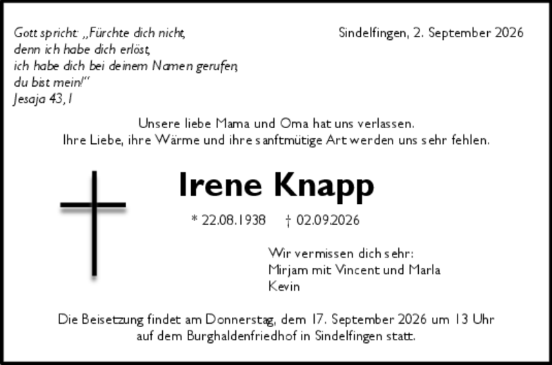 Traueranzeige