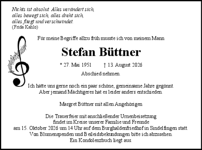 Traueranzeige