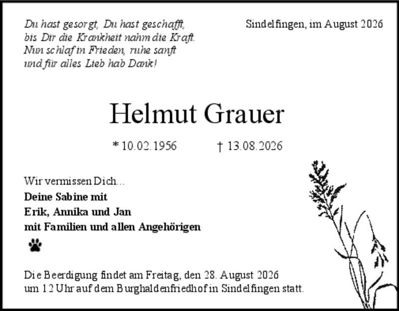Traueranzeige