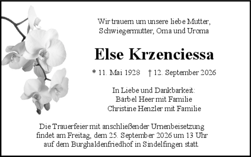 Traueranzeige
