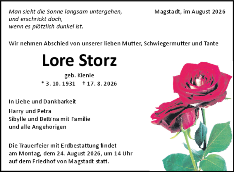 Traueranzeige