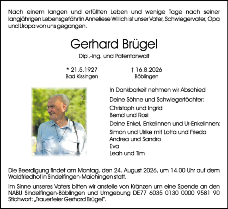 Traueranzeige