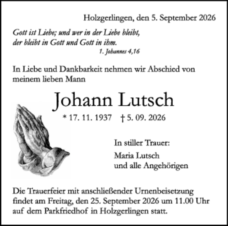 Traueranzeige