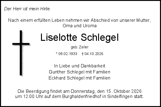 Traueranzeige